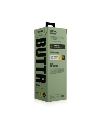 BUTTR - Double Ribbed Butt Plug - 26cm