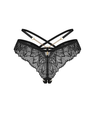Matildea Black stringi otwarte  S/M