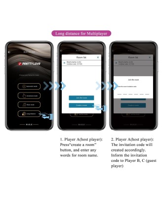PRETTY LOVE - August, Mobile APP Long-distance Control 12 vibration functions, ABS Silicone, USB rechargeable