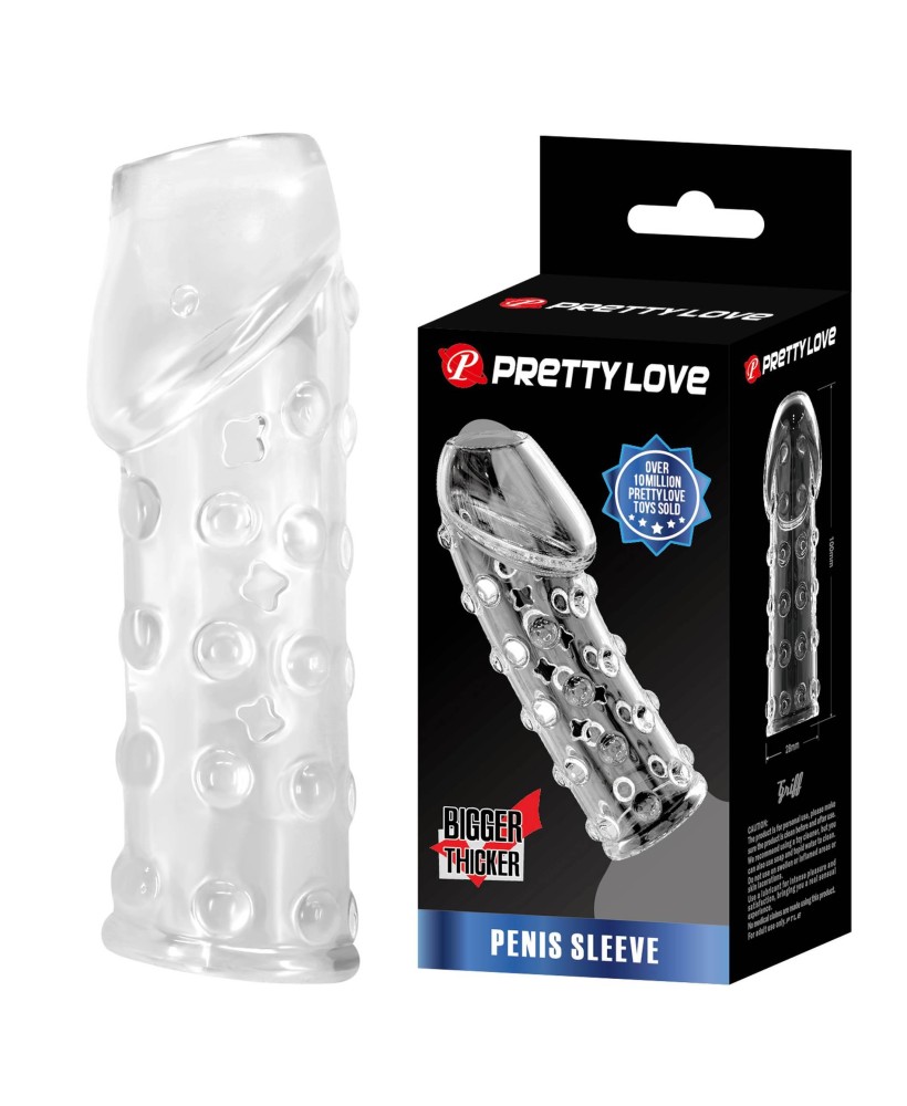 PRETTY LOVE Penis Sleeve, TPR, Waterproof