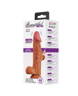 Baile Beautiful Encounter RealDeal Vibrating Dildo 9.4"
