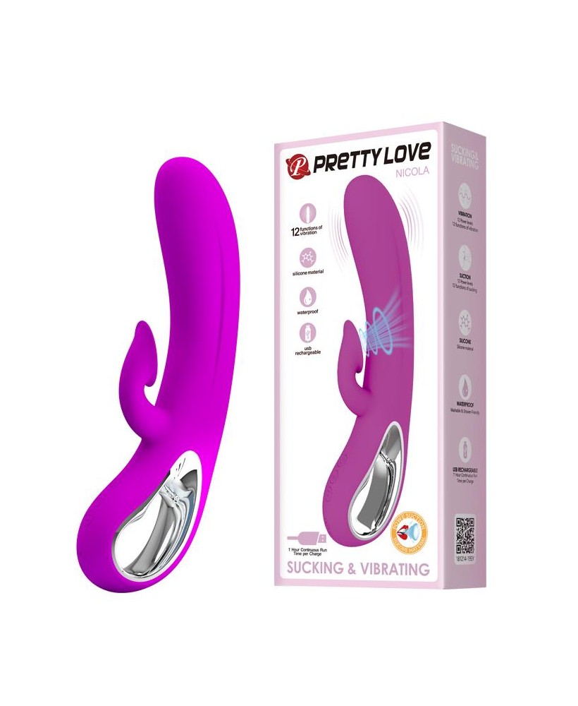 PRETTY LOVE - NICOLA 12 FUNCTION SUCKING AND VIBRATING