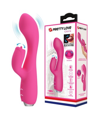 PRETTY LOVE - GLORIA Pink, 12 vibration functions 3 pulse wave settings Memory function