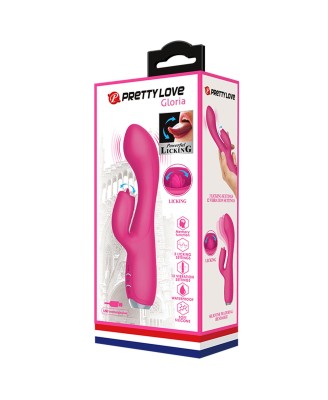 PRETTY LOVE - GLORIA Pink, 12 vibration functions 3 pulse wave settings Memory function
