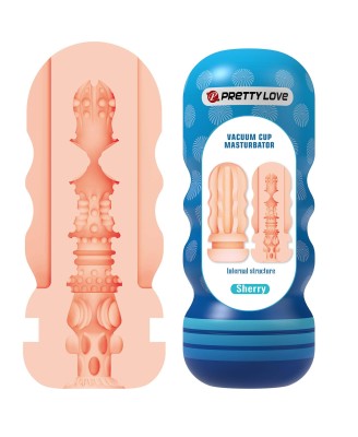 Pretty Love Sherry Multi-Texture Vacuum Cup Masturbator