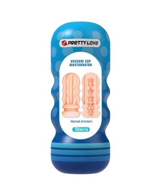 Pretty Love Sherry Multi-Texture Vacuum Cup Masturbator