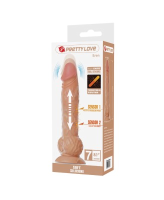 Pretty Love Eren Touch-Sensitive Thrusting Dildo - Flesh