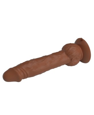 Pretty Love Eren Dual Sensor Thrusting Dildo - Brown