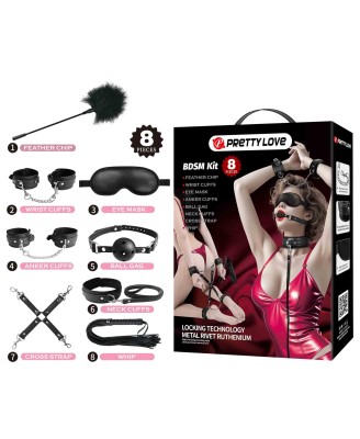 Pretty Love 8-Piece BDSM Bondage Kit