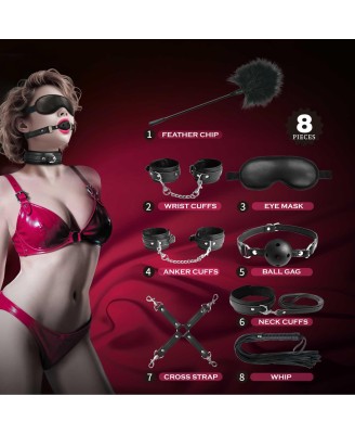 Pretty Love 8-Piece BDSM Bondage Kit