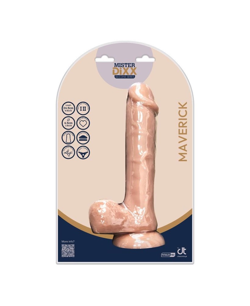 MISTER DIXX MAVERICK 9,6 INCH SILICONE DILDO