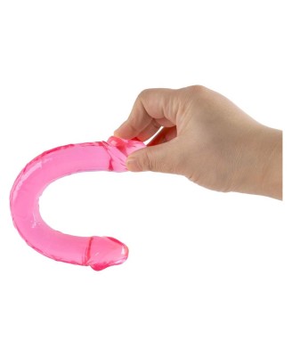 BUBBLEGUM BLAST LOLLIPOP LOOP PINK CLASSIC JELLY 9,8 INCH DOUBLE DONG