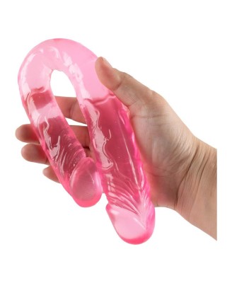 BUBBLEGUM BLAST GROOVY TIMES PINK CLASSIC JELLY 14,8 INCH DOUBLE DONG