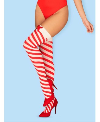 Bielizna-Kissmas pończochy czerwone S/M