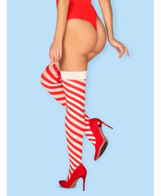 Bielizna-Kissmas pończochy czerwone S/M