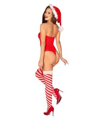 Bielizna-Kissmas pończochy czerwone S/M