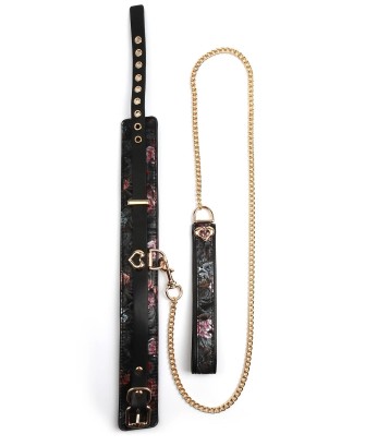 Floral Jacquard Collar Leash