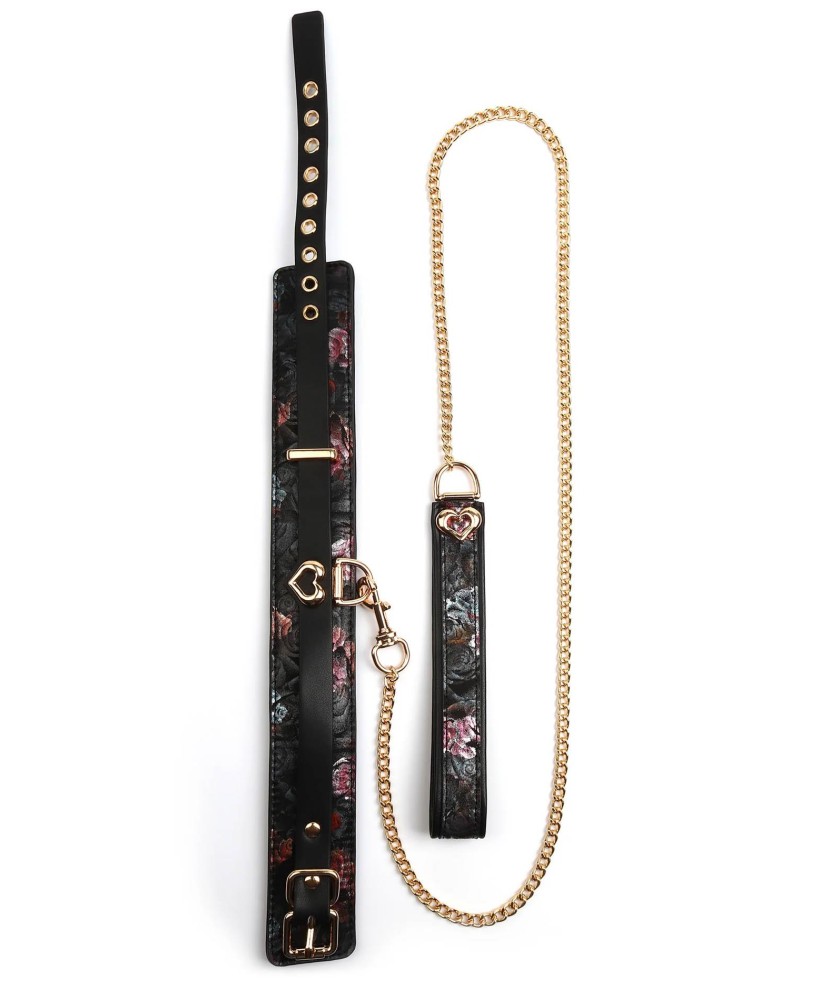 Floral Jacquard Collar Leash