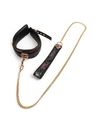 Floral Jacquard Collar Leash