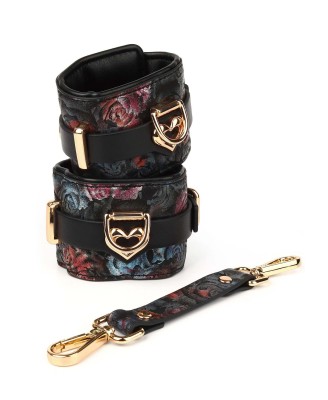 Floral Jacquard Wrist Cuffs