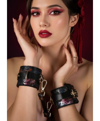 Floral Jacquard Wrist Cuffs
