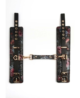 Floral Jacquard Wrist Cuffs