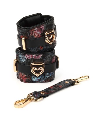 Floral Jacquard Ankle Cuffs