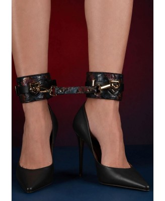 Floral Jacquard Ankle Cuffs