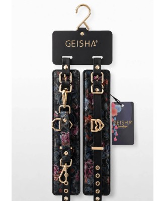 Floral Jacquard Ankle Cuffs