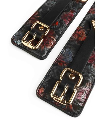 Floral Jacquard Ankle Cuffs