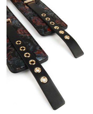 Floral Jacquard Ankle Cuffs