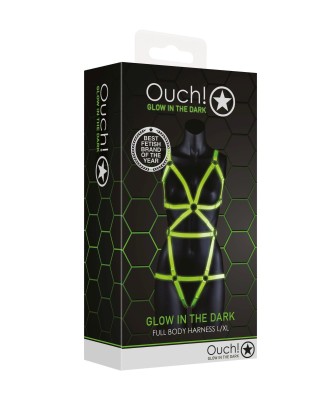 Full Body Harness - GitD - Neon Green/Black - L/XL