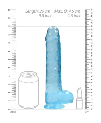 Realistic Dildo with Balls - 9""""/ 25 cm