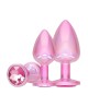Paris Collection - Metal Anal Plug Set - Pink