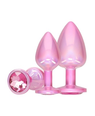 Paris Collection - Metal Anal Plug Set - Pink