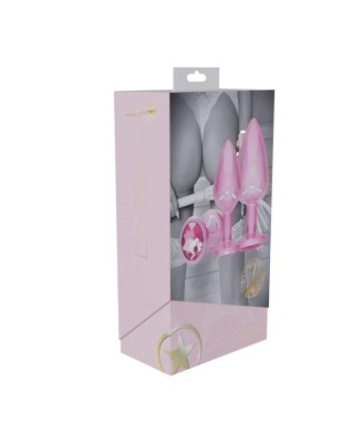 Paris Collection - Metal Anal Plug Set - Pink