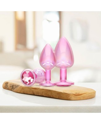 Paris Collection - Metal Anal Plug Set - Pink