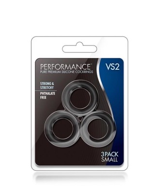 PERFORMANCE VS2 COCK RINGS SMALL BLACK