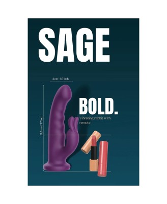 BOLD SAGE DUO-VIBRATOR WITH SUCTION CUP