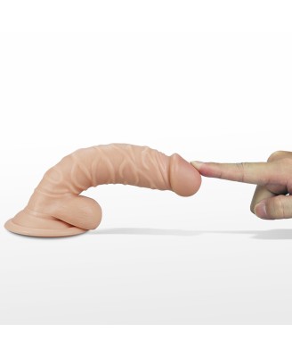7.5"" Real Extreme Vibrating Dildo Flesh