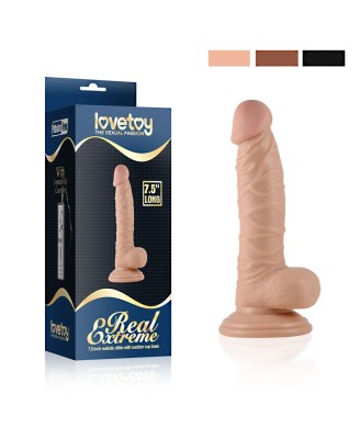 7.5"" Real Extreme Vibrating Dildo Flesh