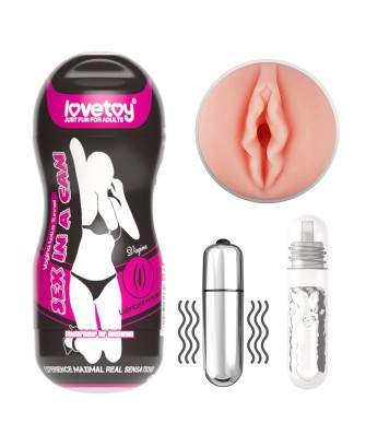 Sex In A Can Vagina Lotus Tunnel - Vibrating