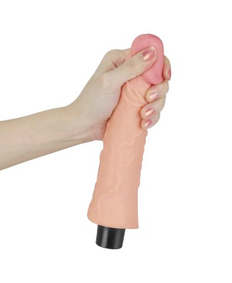 8"" REAL SOFTEE Vibrating Dildo