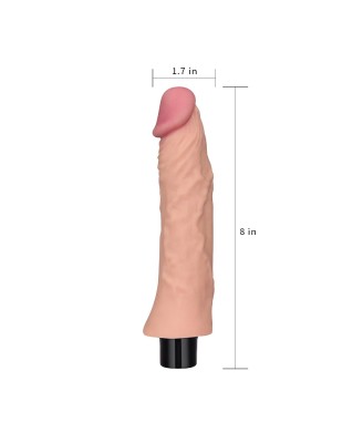 8"" REAL SOFTEE Vibrating Dildo