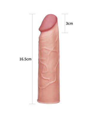 Add 1"" Pleasure X Tender Penis Sleeve Flesh