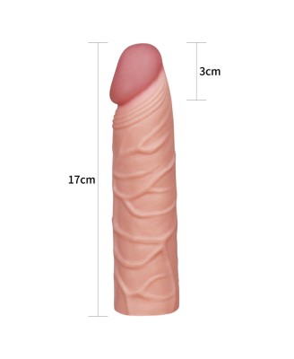 Add 1"" Pleasure X Tender Penis Sleeve Flesh