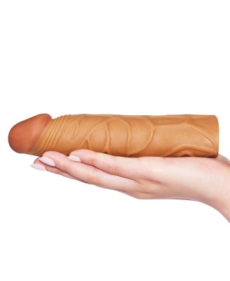 Add 1"" Pleasure X Tender Penis Sleeve Brown