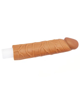 Add 1"" Pleasure X Tender Penis Sleeve Brown