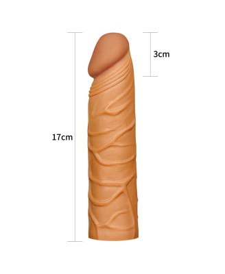 Add 1"" Pleasure X Tender Penis Sleeve Brown