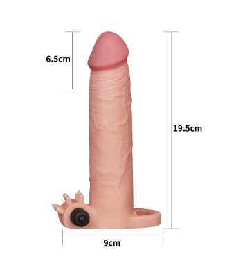Add 3"" Pleasure X Tender Vibrating Penis Sleeve